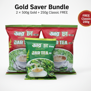 JAR TEA Gold 500g premium Bangladeshi black tea red pack
